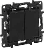 Perjungiklis Legrand Niloe Step, 2 kl., juoda