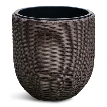 Vazonas Domoletti 53000011108, plastikinis, Ø 38 cm, rudas