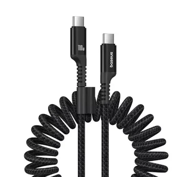 Fast Charging Cable USB-C to USB-C Baseus Fish-Eye 100W, 1m (black)