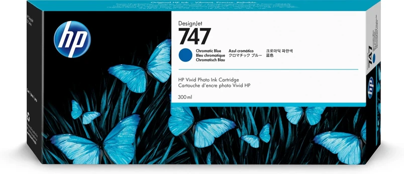 HP 747 300-ml Chromatic Blue Ink Cartrid | P2V85A