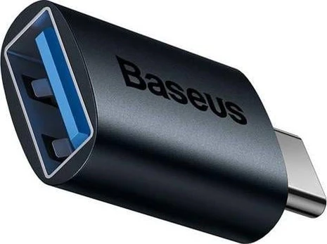 Adapteris Baseus USB-C - USB USB-C male, USB female, juoda