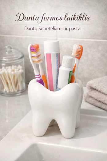 Dantų šepetėlių laikiklis „Dantukas“