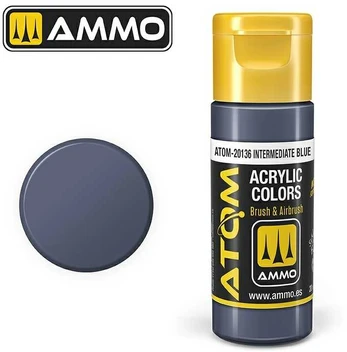 AMMO by MIG Jimenez AMMO MIG - ATOM Akriliniai dažai Intermediate Mėlyna, 20ml, 20136