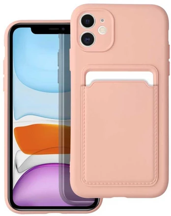 Dėklas Oem CARD Case for IPHONE 11 pink