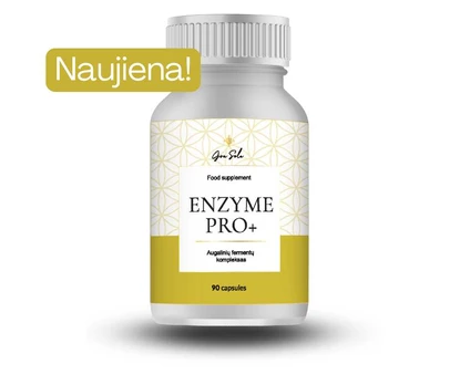 GraSole ENZYME PRO+, maisto papildas, 90 kaps.