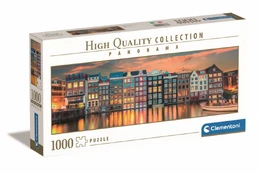 Puzzles 1000 elements Panorama High Quality Bright Amsterdam kaina