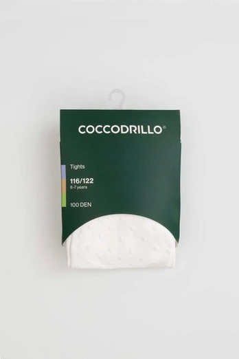 COCCODRILLO pėdkelnės TIGHT BAMBOO, baltos, cm