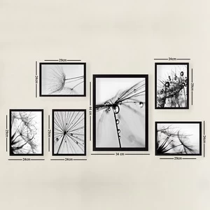 Paveikslas Wallity SET_082, 24 cm x 44 cm, 6 vnt.