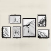 Paveikslas Wallity SET_082, 24 cm x 44 cm, 6 vnt. kaina