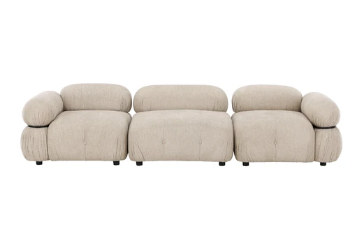 Mika Module Sofa Beige/Black 3 pieces