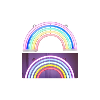 Decorative Night Light Neon Rainbow LED Battery Operated