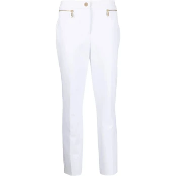 Laisvalaikio kelnės moterims, Balta, Bi strch zip pocket pant
