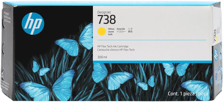 Hewlett Packard (HP) HP Original Druckerpatrone 738 - gelb 300ml (676M8A)