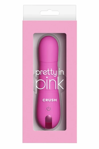 Pretty in Pink Crush Pink Compact Thrusting Silicone Device 14.3cm