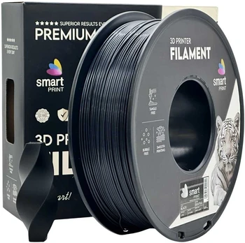 3D Plastikas - Filamentas PLA Silk juodas | 1.75 mm, 1kg | SPrint