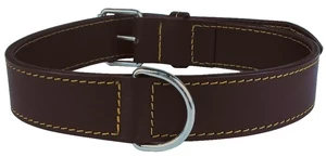 Antkaklis Zolux Leather Lined, ruda, 400 mm x 20 mm