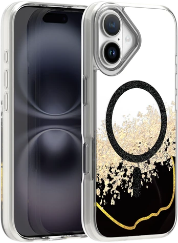 Dėklas Telforceone Epoxy Mag case for iPhone 16 6,1' juodas