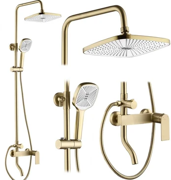 Dušo sistema REA Storm, Brushed Gold