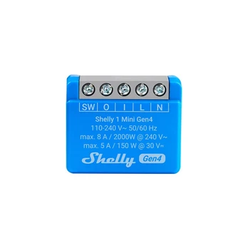Shelly Relais "1 Mini Gen4 2er Pack" max 8A 1 Kanal WLAN Matter Zigbee Bluetooth
