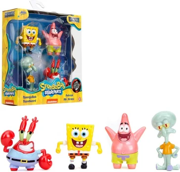 SIMBA JADA SpongeBob metal 4pak fig 6,5cm 9335302314