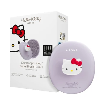 Geske Šepetėlis valymui twarzy 3w1 Geske su Aplikacją (Hello Kitty starlight)
