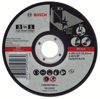 Bosch Pjovimo & šlifav. diskas 125x22,2x2,5 mm