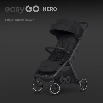 EASY GO Vaikiškas vežimėlis HERO EBONY BLACK