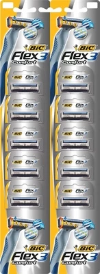 Ašmenys Bic Flex 3 Comfort, 10 vnt. kaina