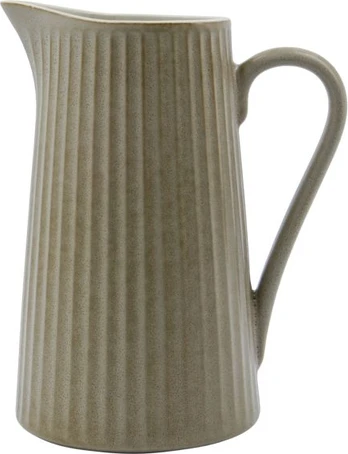 House Doctor - Pleat Jug - 128 cl - Grey/Brown