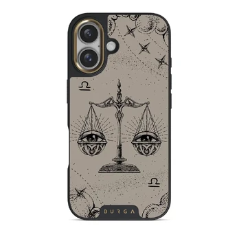 Libra - iPhone 16 Plus Case, Elite Dark (MagSafe) / Gold / Nude