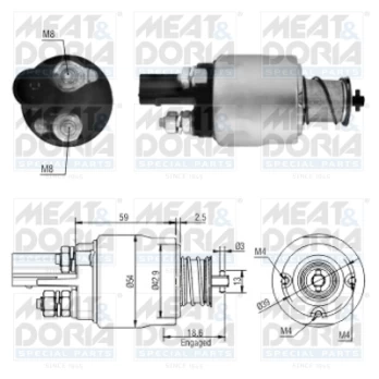solenoidinis jungiklis, starteris MD46126