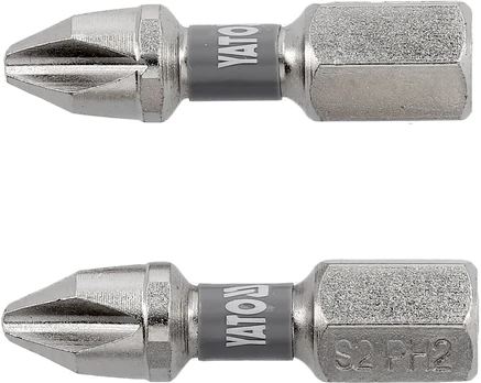 Yato BITS 1/4''X25 MM PH2 2 PCS NI