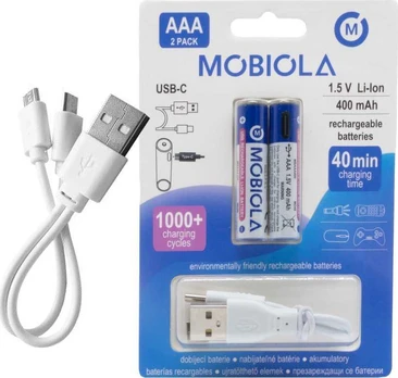 VEGA Baterija / akumuliatorius MOBIOLA MBAAA400 USB-C>