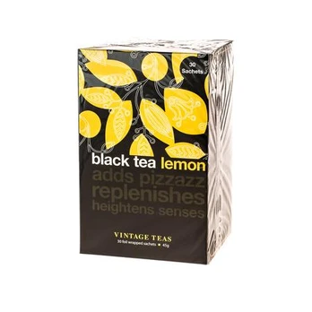 Vintage Teas Juodas Tea Lemon - 30 teabags