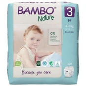 Sauskelnės Bambo Nature Classic, 3 dydis, 8 kg, 28 vnt. kaina