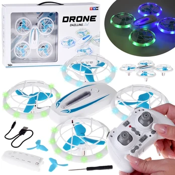 Nuotoliniu būdu valdomas dronas su apšvietimu