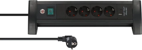Brennenstuhl prailginimo laidas su 4 lizdais ir 2 Usb-c/usb-a jungtimis