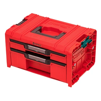 Q-Brick QBRICK PRO įrankių dėžė su 2 stalčiais 2.0 EXPERT Raudonas