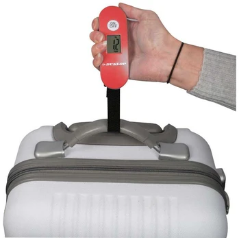 ELEKTRONINĖS TURISTINĖS SVARSTYKLĖS MAX 40 KG DUNLOP Raudonas