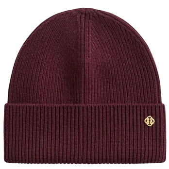 Skrybėlė moterims, Raudona, Wool ribbed beanie