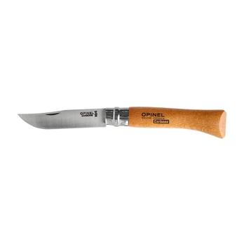Opinel 10 Carbon Beech Blister Sulankstomas peilis