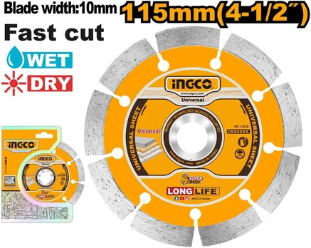 Ingco diamond wheel 115 x 10 mm