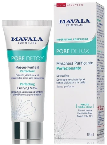 Mavala Pore Detox Purifying & Detoxifying Weekly Kreminis Mask Face, 65 ml