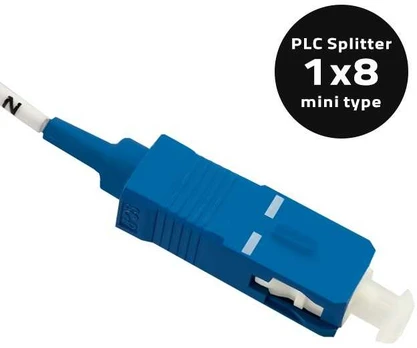 Qoltec Splitter 1x8 | SC/PC - SC/PC | G.657A | Singlemode | 0.9 mm