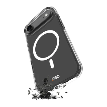 Dėklas Puro Impact Clear D3O TPU+PC MagSafe Compatible Case for iPhone 17 Air - Transparent