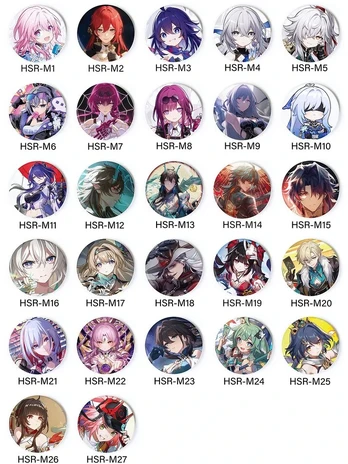 Magnesas Honkai Star Rail, pasirinkite magnetą šaldytuvui, 58 mm