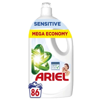 Skalbimo gelis Ariel Sensitive, 3.87 l