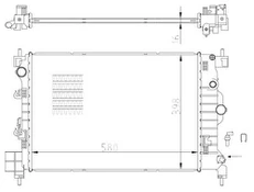 Variklio radiatorius NRF NRF 550003