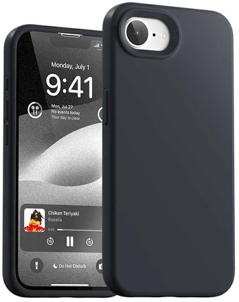 Dėklas Mercury Silicone do iPhone 16e tamsiai mėlyna