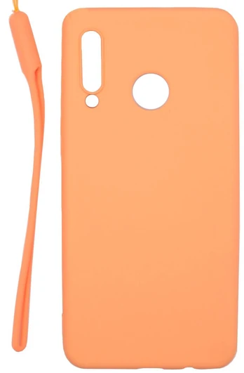 Evelatus P30 Lite Soft Touch silikoninis dėklas su Huawei Pink dirželiu